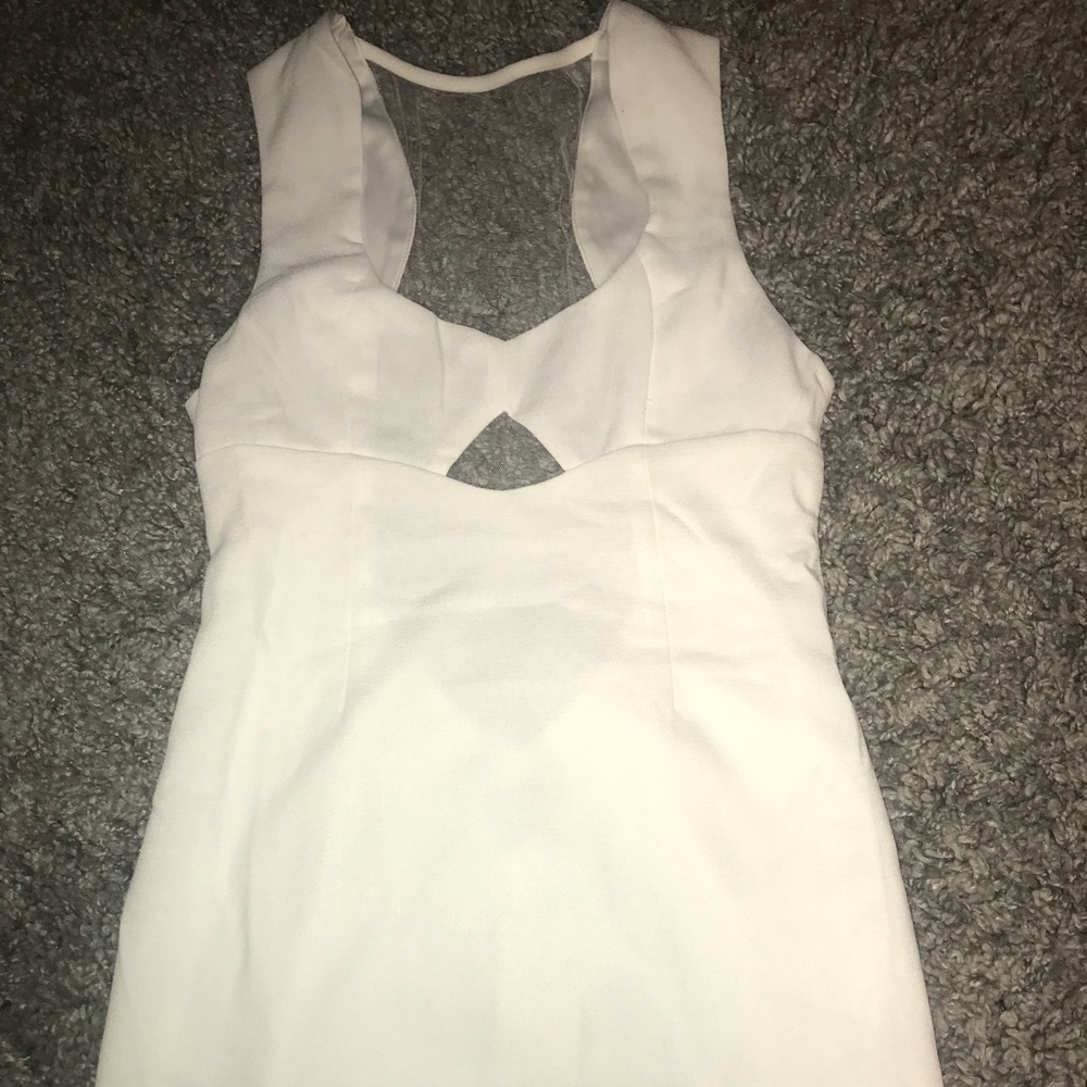White tight dress